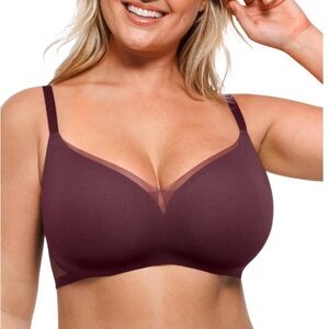 Seamless Comfort Bra in Rich Burgundy